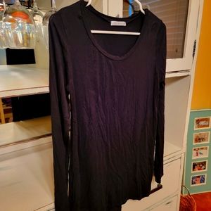 Coco & Main black long-sleeved shirt.  Size M